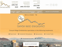 Tablet Screenshot of canyonridgeendo.com